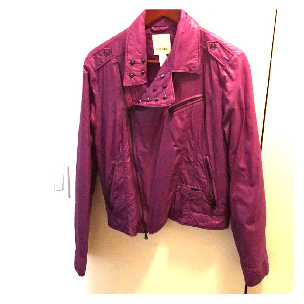 Diesel Purple Moto Jacket